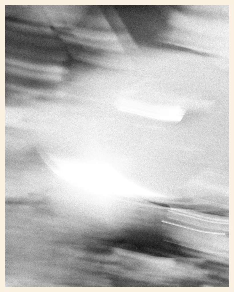 Photo floue prise en roulant sur la Baja Divide, au Mexique